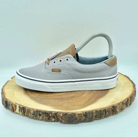 VANS ERA 59 Canvas & Leather Frost Gray/Acid Denim - Picture 2 of 15